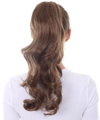Adult Women's Loose Curl Dark Jaw Clip Ponytail Extension,ST-015 - Image 1 of 4