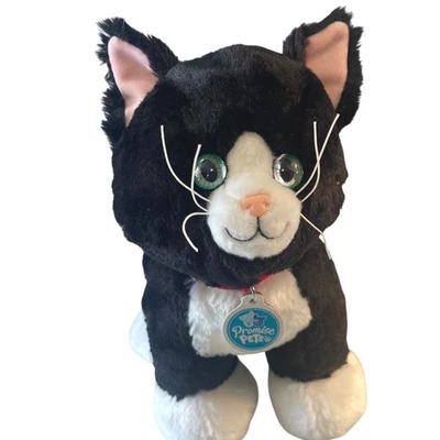 Build a Bear Workshop Black White Tuxedo Cat Plush Stuffed Animal "Promise Pets" - Image 1 of 4