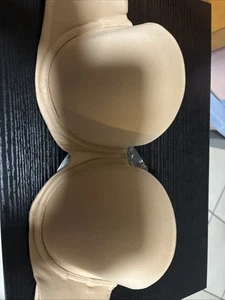 Calvin Klein leicht gefütterter trägerloser wandelbarer BH QP14290 BH nude 38B - Bild 1 von 6