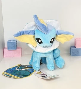 Vaporeon 8” Peluche Pokemon Center Japón JP Exclusivo Colección Eevee Limitada Nuevo con Etiquetas - Imagen 1 de 11