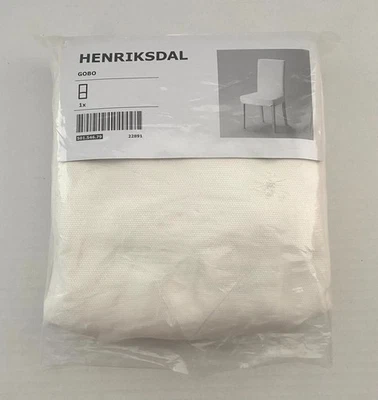 Funda silla IKEA Henriksdal GOBO #22891 blanco/marfil 100 % algodón #501.546.79 Foto 1 de 4