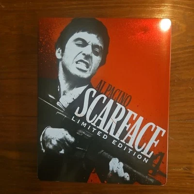 Scarface Edición Limitada Steelbook Blu-Ray Juego de 2 Discos Raro Fuera de Uso con Tarjetas. Ver Desc Foto 1 de 4