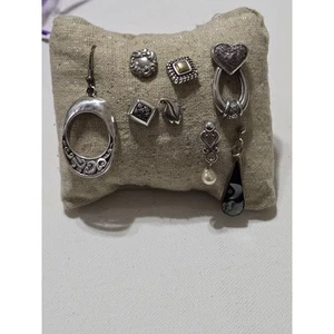 Lote de pendientes Brighton individuales vintage surtidos enchapados en plata paquete - Imagen 1 de 6