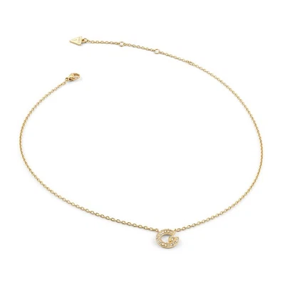 GUESS Schmuck Damen-Halskette G Pavé Goldfarben JUBN05441JWYG - Bild 1 von 2