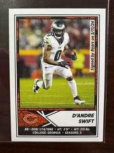 2024 Panini Football Sticker #365 D’Andre Swift - Chicago Bears - Picture 1 of 2