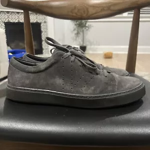 Vince Sneakers Mens Size 46 Eu 12 Us GrayLeather Lace Up Shoes - Picture 1 of 14