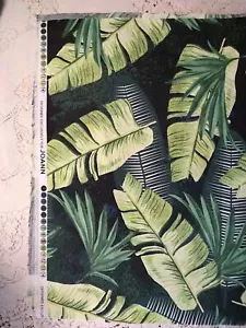 Outdoor Green Tropical Palm Frond Leaves Fabric 20" x 54" wide PLUS - Picture 1 of 4
