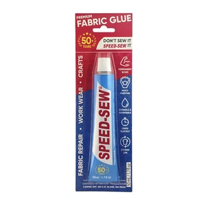No Sew Fabric Glue Adhesive for Craft Projects, DIY Clothing Repairs, Denim, Uph - Picture 1 of 12