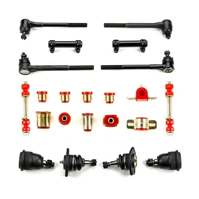 Красный комплект для восстановления передней подвески из полиэстера овальный подходит для Oldsmobile 442 1966 - 70 годов выпуска - Изображение 1 из 4