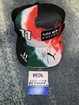 Chapéu Red Bull assinado por Sergio “Checo” Perez México Legend Superstar PSA/DNA #3 - Imagem 1 de 2