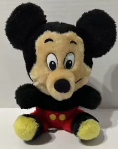 Vintage Mickey Mouse Plüsch Disney Stofftier 70er Jahre Beanie Tongue Out - Bild 1 von 2