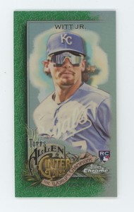 Bobby Witt Jr. 2022 Topps Allen & Ginter Chrome Mini Green Refractor RC /99 #250