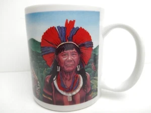 Friends of the Forest 10 Unzen Steinzeug Kaffeebecher schöner tropischer Regenwald - Bild 1 von 11