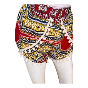 Pantalones cortos unisex estilo informal tailandés rojos - Imagen 1 de 4