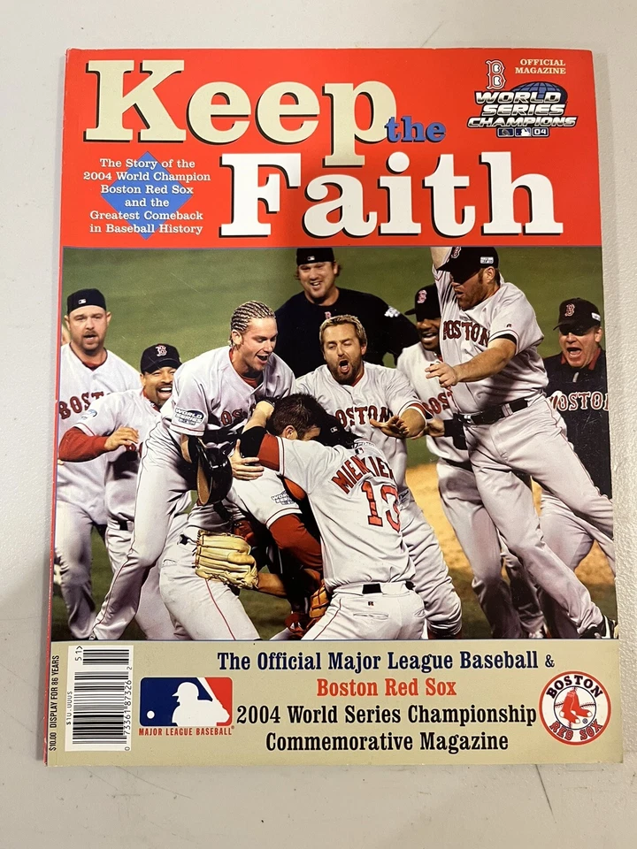 Keep The Faith Boston Red Sox 2004 World Series Champions Book Magazine FREESHIP - Image 1 of 3