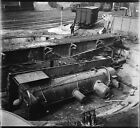 LONGWY 1910 - Négatif Verre - Locomotive Tombée Plaque Tournante -  1244