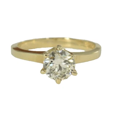 GIA Certified 1.07 Ct. Natural Diamond Solitaire Round Brilliant European look - Image 1 of 4