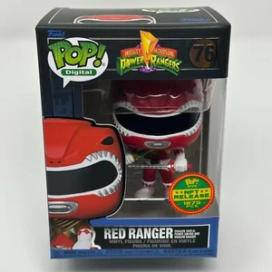 Funko Pop Digital POWER RANGERS RED RANGER 76 Legendary LE COLLECTOR HIGH GRADE - Picture 1 of 8