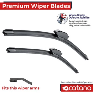 Wiper Blades for Holden Monaro V2 VZ 2001 - 2006 Front Pair 22" + 20" Windscreen - Picture 1 of 9
