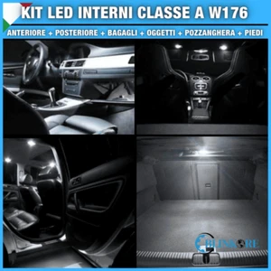 KIT LED INTERNI MERCEDES LUCI BIANCHE CLASSE A W176 CONVERSIONE COMPLETA CANBUS - Foto 1 di 2