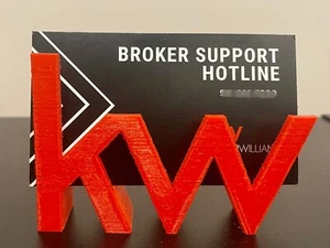 Keller Williams Realty KW Realtor porta biglietti da visita immobiliare segno venduto - Foto 1 di 3