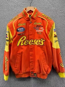 Vintage Reeces NASCAR Jacke Herren Medium Orange Gelb - Bild 1 von 10