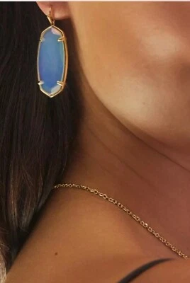 Kendra Scott Faceted Elle  Gold Iridescent Opalite NWT - Image 1 of 4