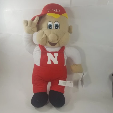 University Of Nebraska Cornhuskers Lil Red Mascot 16" Plush Cover