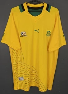 MEN'S SOUTH AFRICA NATIONAL 2012/2013 HOME SOCCER FOOTBALL SHIRT JERSEY SIZE L - Picture 1 of 10