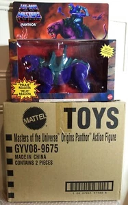 Mattel EURO Version MOTU Origins Masters He-Man Panthor Flocked Fur Neuf ! - Imagen 1 de 2