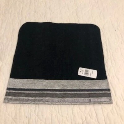 Avanti "Geneva" Black & Silver Elegant Embellished Washcloth; NWT; 13 x 13 inch - Image 1 of 4