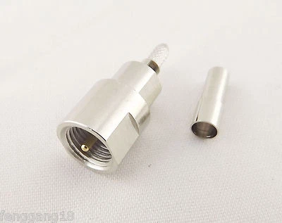 1pcs FME Male Plug Straight Crimp for RG174 LMR100 RG316 Cable RF Connector - Image 1 of 4