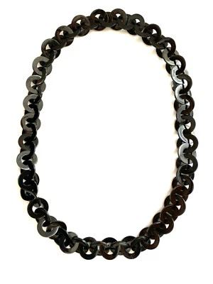 camilieri Horn Büffelhorn Halskette Kette natur schwarz Hornkette NEU - Bild 1 von 4