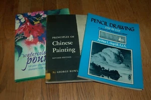 lot of 3 Drawing Books Watercolor, Pencil drawing, Chinese painting - Picture 1 of 19