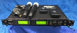 Shure UR4D - G1 Band (470 - 530 MHz) Dual-Channel UHF-R Wireless System - Picture 1 of 14