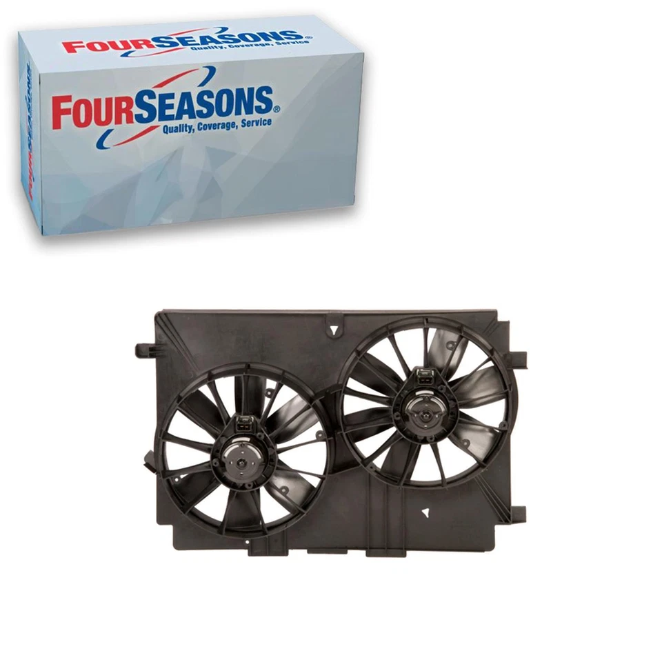 4 Seasons Dual Radiator  Condenser Fan Assy For 1998-2004 Chevrolet Corvett - Image 1 of 4