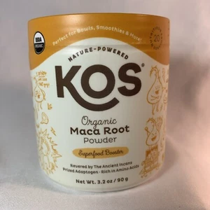 KOS Nature-Powdered Organic Maca Root Powder 3.2 oz/90g 20 Servings exp 5/25 - Picture 1 of 4