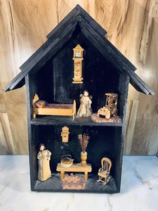 Vintage Puppenhaus Wandbehang Deko - Bild 1 von 5