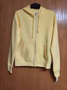 H&M Yellow Zip-Up Hoody. NWT. Med. Cute. - Picture 1 of 9
