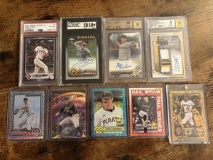 Pittsburgh Pirates Card Lot - Skenes, Cruz, Keller, Jones Graded/Rookies/Autos/# - Picture 1 of 7