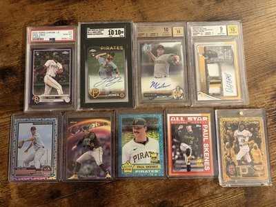 Pittsburgh Pirates Card Lot - Skenes, Cruz, Keller, Jones Graded/Rookies/Autos/# - Image 1 of 4