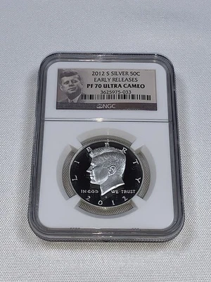 2012 S Silver Proof Kennedy Half Dollar (Early Release JFK) NGC PF70 Ultra Cameo - Image 1 of 4