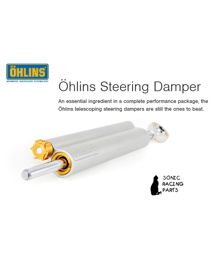 SD 021 OHLINS STEERING DAMPER KAWASAKI ZX-6R NINJA 2009 2016 - Image 1 of 1