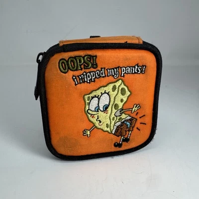 Raro Estuche de Transporte Nintendo Gameboy Advance SP Bob Esponja Naranja Cremallera Foto 1 de 4