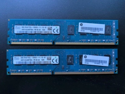 2 SK Hynix 8GB 2Rx8 PC3L-12800U-11-13-B1 HMT41GU6BFR8A-PB Foto 1 de 3