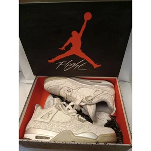 Nike Men's Size 14 Air Jordan 4 Retro Laser Retro Laser White 705333-105 - Picture 1 of 9