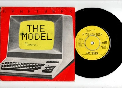KRAFTWERK - THE MODEL / COMPUTER LOVE. UK 1981 ORIG 7" & PIC/SLEEVE. VG+ - Image 1 of 2