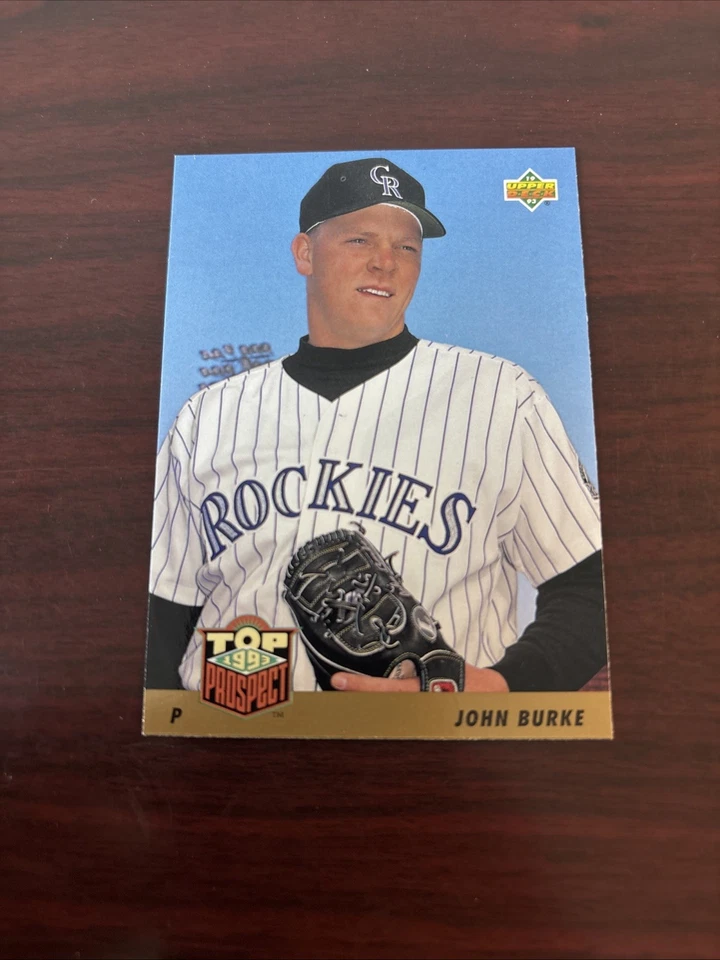 1993 Upper Deck - John Burke #444 RC Rookie Colorado Rockies Florida Gators - Image 1 of 1