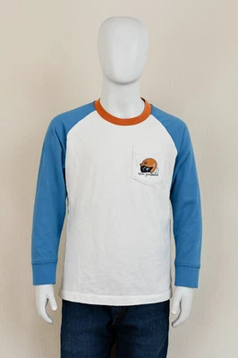 Vineyard Vines Shirt Boys Size 7 Blue Long Sleeve T-Shirt Baseball Whale Logo - Image 1 of 4