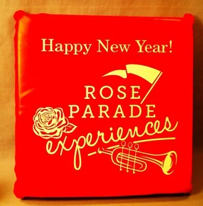 Vtg. Rose Bowl Parade Cushion. 11x11." - Picture 1 of 2